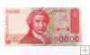 CROACIA DEL AÑO 1993 DE 50000 DINARA