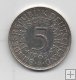 ALEMANIA DEL AÑO 1965 DE 5 MARCOS LETRA D