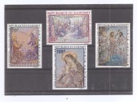 REPUBLICA DAHOMEY DEL AÑO 1968 PINTURA