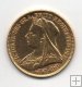 GRAN BRETAÑA DEL AÑO 1894 DE 1/2 LIBRA