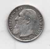 BELGICA DEL AÑO 1907 DE 50 CENTIMOS