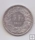 SUIZA DEL AÑO 1850 DE 5 FRANCOS