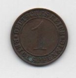 ALEMANIA DEL AÑO 1935 IMPERIO REPUBLICA WEIMAR LETRA J DE 1 REICHSPFENNIG 
