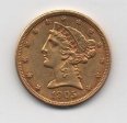 ESTADOS UNIDOS DEL AÑO 1905 DE 5 DOLARES
