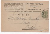 ESPAÑA POSTAL Nº 44 T. POSTAL SELLO ALFONSO XII DE 2 CENTIMOS