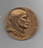 ESPAÑA- MEDALLA DE BRONCE -FRAI JUNISPERO SERRA FUNDADOR MISIONES DE CALIFORNIA