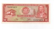 PERU DEL AÑO 1976 DE 10 SOLES DE ORO