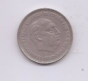 ESTADO ESPAÑOL (FRANCO) DEL AÑO 1957*64 DE 25 PESETAS