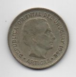 URUGUAY DEL AÑO 1942 DE 1 PESO