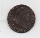 ESPAÑA FERNANDO VII DEL AÑO 1833 DE 2 MARAVEDIES
