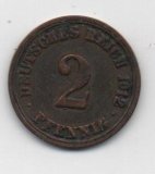 ALEMANIA IMPERIO DEL AÑO 1912 LETRA A DE 2 PFENNIG 