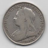 GRAN BRETAÑA DEL AÑO 1896 DE 1 CROWN