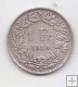 SUIZA DEL AÑO 1944 DE 1 FRANCO