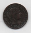 ESPAÑA ISABEL II DEL AÑO 1868 DE 2 1/2 CENTIMOS DE ESCUDO