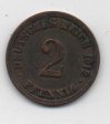 ALEMANIA IMPERIO DEL AÑO 1912 LETRA A DE 2 PFENNIG 