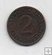 ALEMANIA DEL AÑO 1936 IMPERIO REPUBLICA WEIMAR LETRA D DE 2 REICHSPFENNIG 