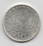 ALEMANIA DEL AÑO 1972 LETRA F DE 10 MARCOS