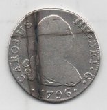 ESPAÑA CARLOS IV DEL AÑO 1796 DE 4 REALES