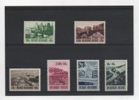 COLECCIÓN DE SELLOS DE BELGICA DEL AÑO 1953 SERIE Nº 918/923 