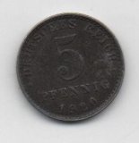 ALEMANIA IMPERIO DEL AÑO 1920 LETRA A DE 5 PFENNIG 