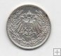 ALEMANIA IMPERIO DEL AÑO 1906 LETRA D DE 1/2 MARCO