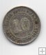 COLONIAS DEL ESTRECHO DEL AÑO 1893 DE 10 CENTIMOS