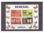 SENEGAL DEL AÑO 1982 MARIPOSAS