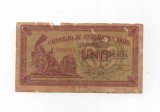 ESPAÑA BILLETE LOCAL REPUBLICANO DEL AÑO 1936 DE 1 PESETA. CONSEJO DE ASTURIAS Y LEON
