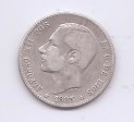 ALFONSO XII DEL AÑO 1883 *83 DE 1 PESETA