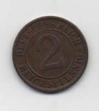 ALEMANIA DEL AÑO 1925 IMPERIO REPUBLICA WEIMAR LETRA E DE 2 REICHSPFENNIG 