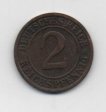 ALEMANIA DEL AÑO 1936 IMPERIO REPUBLICA WEIMAR LETRA D DE 2 REICHSPFENNIG 