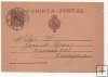 ESPAÑA POSTAL Nº 16 SELLO PELON DE 10 CENTIMOS