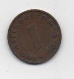 ALEMANIA REICH DEL AÑO 1938 LETRA A DE 1 REICHSPFENNIG 