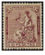 SERIE 140 - 1873 - I REPUBLICA - 10 PESETAS - CASTAÑO VIOLETA