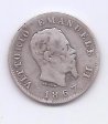 ITALIA DEL AÑO 1867 DE 1 LIRA