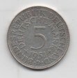 ALEMANIA DEL AÑO 1951 FEDERAL LETRA D DE 5 MARCOS
