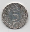 ALEMANIA FEDERAL DEL AÑO 1970 LETRA J DE 5 MARCOS