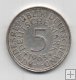 ALEMANIA FEDERAL DEL AÑO 1965 LETRA F DE 5 MARCOS