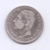 ALFONSO XII DEL AÑO 1880 *0 DE 50 CENTIMOS