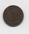 ALEMANIA REICH DEL AÑO 1938 LETRA J DE 1 REICHSPFENNIG 