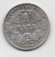 ALEMANIA REICH DEL AÑO 1874 LETRA G DE 1 MARCOS 