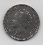 ALFONSO XIII DEL AÑO 1894 DE 5 PESETAS