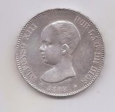 ALFONSO XIII DEL AÑO 1894 *4 DE 2 PESETAS