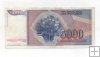 YUGOSLAVIA DEL AÑO 1985 DE 5000 DINARA