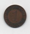 ALEMANIA DEL AÑO 1924 IMPERIO REPUBLICA WEIMAR LETRA A DE 1 REICHSPFENNIG 