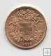 SUIZA DEL AÑO 1915 DE 20 FRANCOS