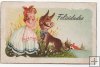 ESPAÑA POSTAL Nº 4 NIÑA Y BURRO