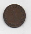 ALEMANIA REICH DEL AÑO 1938 LETRA A DE 1 REICHSPFENNIG 