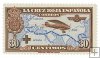 SERIE 344- 1925- PRO CRUZ ROJA ESPAÑOLA-30 CENTIMOS CASTAÑO AZUL