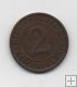 ALEMANIA DEL AÑO 1925 IMPERIO REPUBLICA WEIMAR LETRA E DE 2 REICHSPFENNIG 